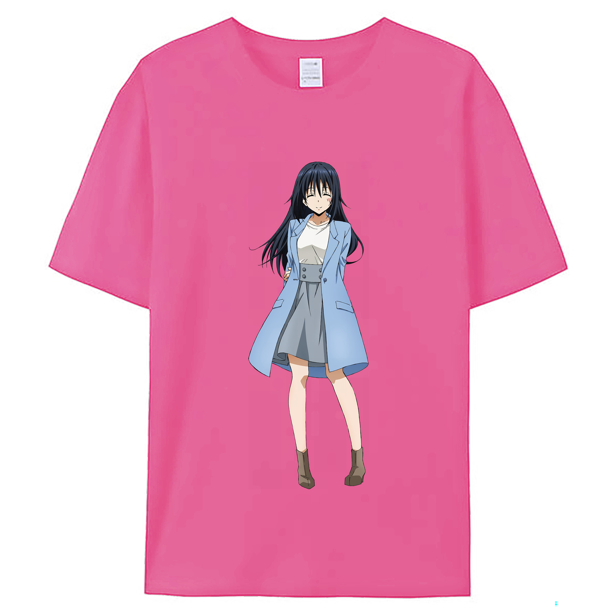 （画像用） 転スラ Regarding Reincarnated to Slime レディースカジュアルプリントTシャツ（綿100％）